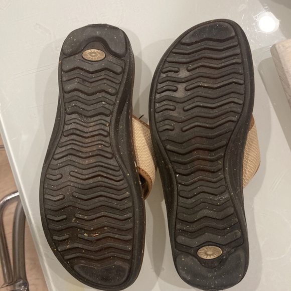 UGG Women's Leather Upper Fur lining Sandal Size 7 - Picture 4 of 7